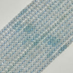 Faceted Topaz Diamond Cut Rondelle Beads (6x4mm) image 3