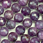 Purple Sapphire Faceted Round Beads image 3