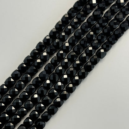 Black Tourmaline Square Beads image 3