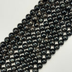 Arfvedsonite Polished Round Beads image 3