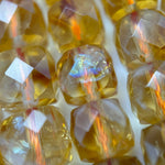 Citrine Square Heated Beads image 1