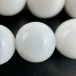 White Agate Polished Round Beads image 1