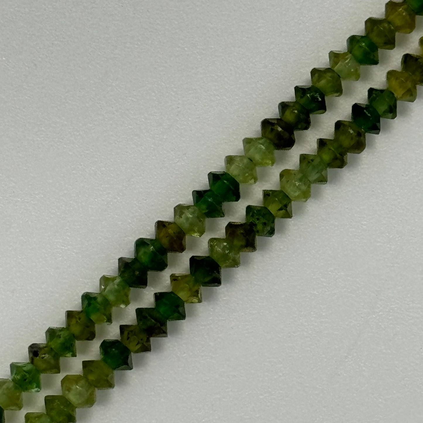 Green Chrome Tourmaline Space Ship Beads image 0