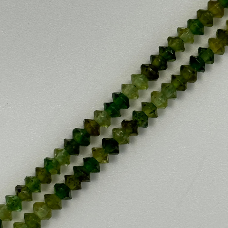 Green Chrome Tourmaline Space Ship Beads image 0