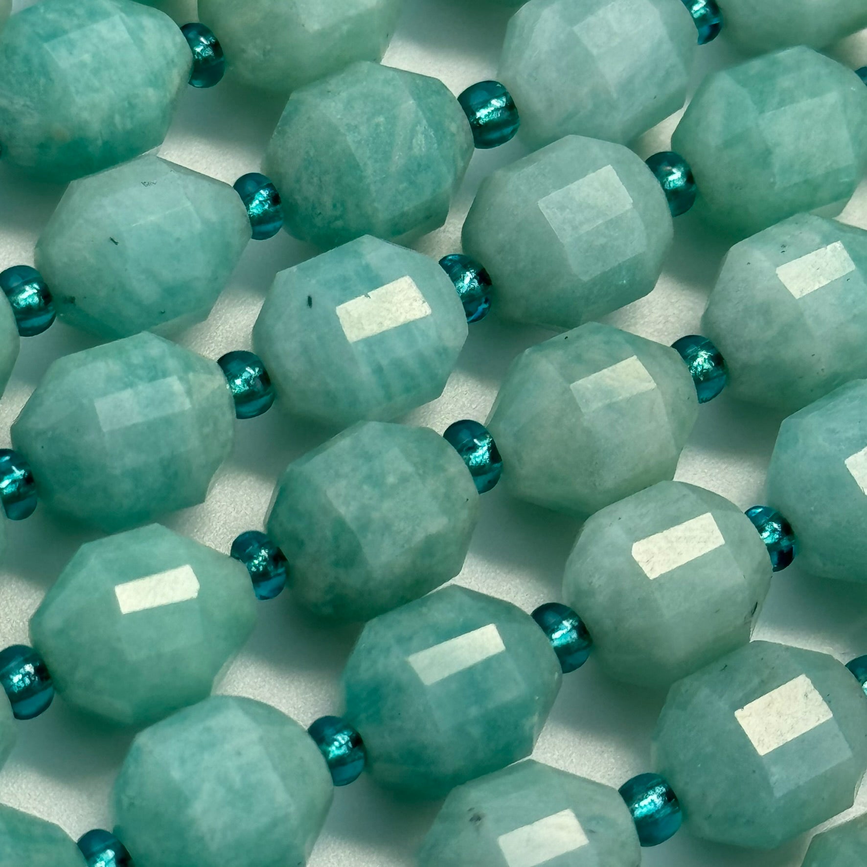 Amazonite AA Quality Dodecahedron Gemstone Beads image 1