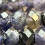 Iolite Rondelle Faceted Beads (6x4mm) image 2