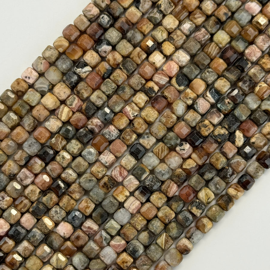Rhodocrosite Square Beads image 0