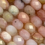 Pink Opal Faceted Rondelle Beads (A Quality) image 4