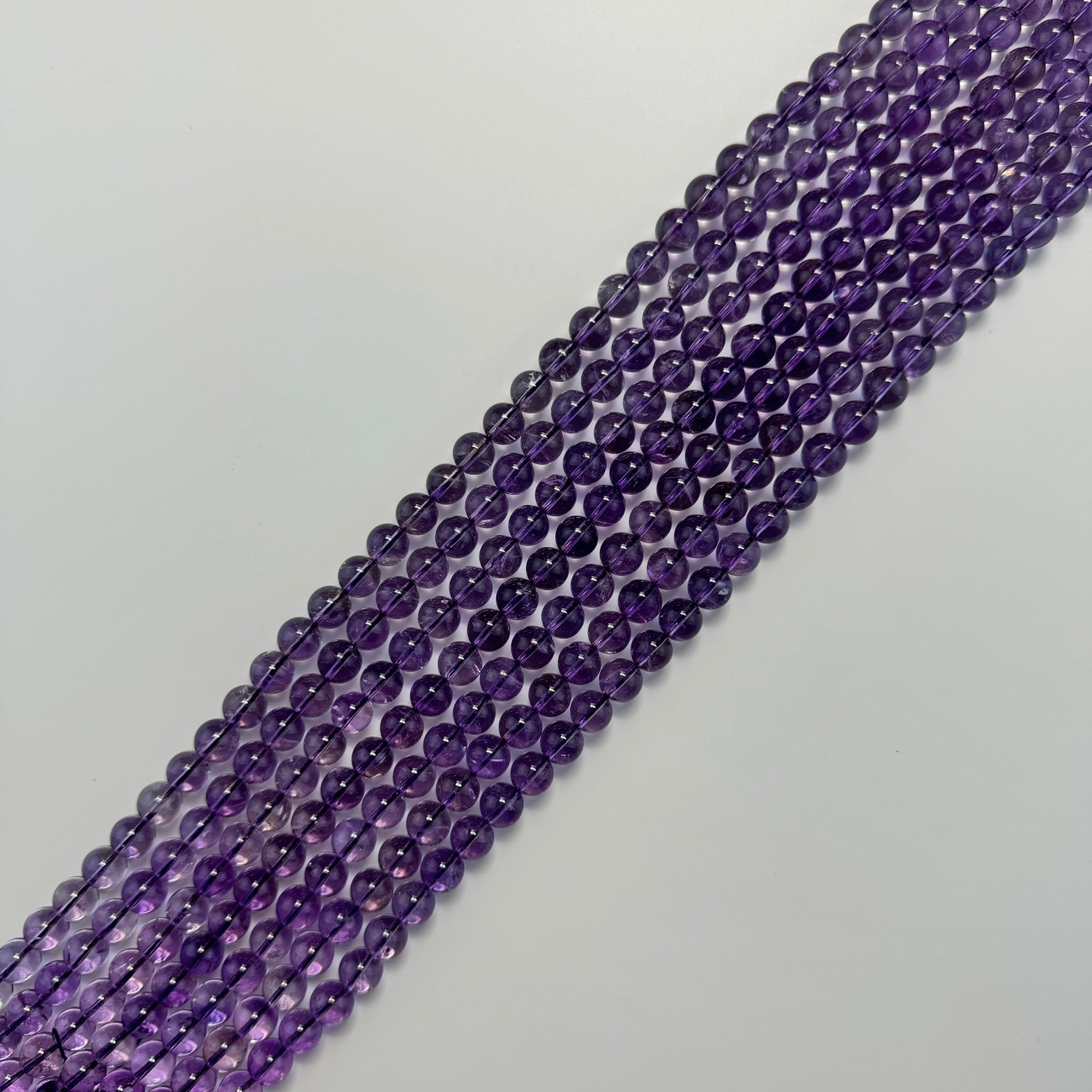 Lavendar Amethyst AAA Polished Round Beads image 5