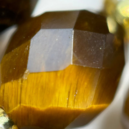 Tiger's Eye Faceted Barrel 8 Beads image 7