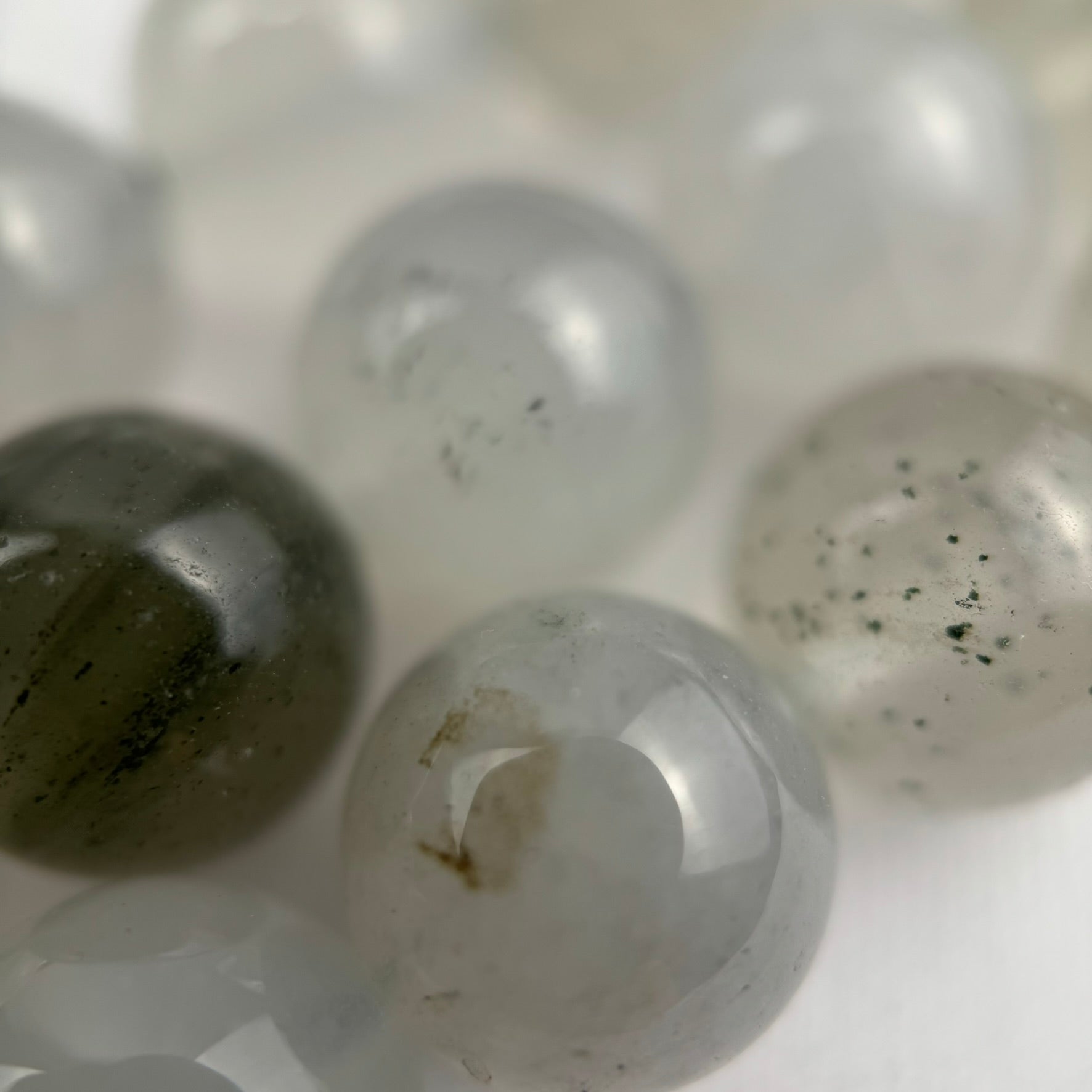 Green Ice Quartz Polished  Round Beads image 4