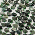 Emerald Pear Shape Side Drill Beads image 5