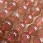 Madagascar Rose Quartz Polished Round Beads image 1