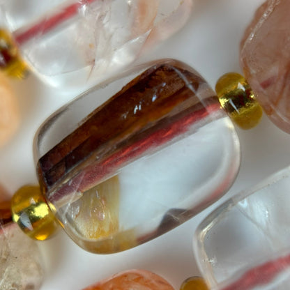 Hematoid Quartz Quartz Rectangular Faceted Cushion Cut Beads10xÂ8 mm Beads image 4