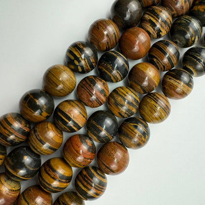 Brown Zebra Jasper Polished Beads (20mm) image 4