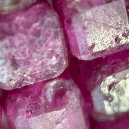 Ruby Glass Filled Square Beads image 1
