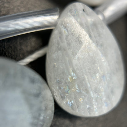 Rainbow Moonstone Faceted Pear Shape Beads image 6