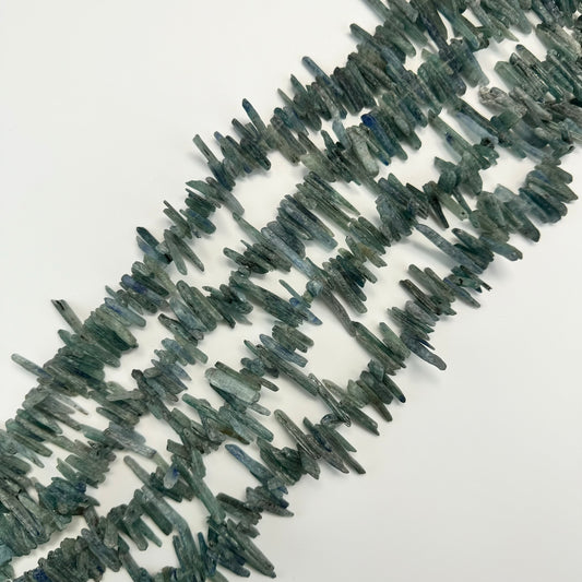 Green Kyanite Beads - Blade Polished Beads