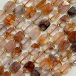 Hematoid Quartz Quartz Rectangular Faceted Cushion Cut Beads10xÂ8 mm Beads image 3