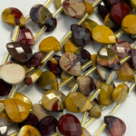 Mookaite Faceted Pear Shape Beads image 6