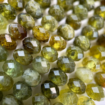 Garnet Faceted Rondelle Beads image 12