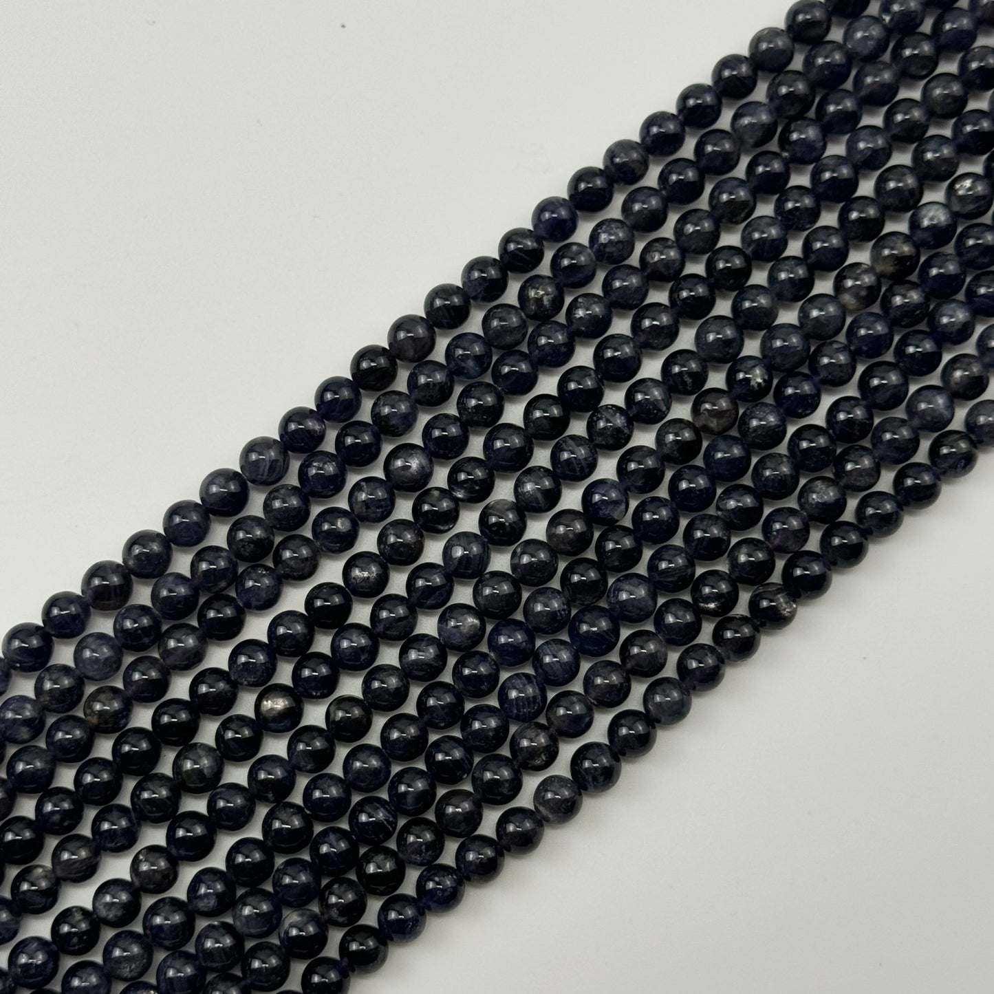 Iolite (Water Sapphire) Polished   Round Beads image 2