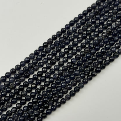 Iolite (Water Sapphire) Polished   Round Beads image 2