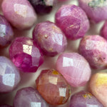 Ruby Faceted Rondelle Beads image 1