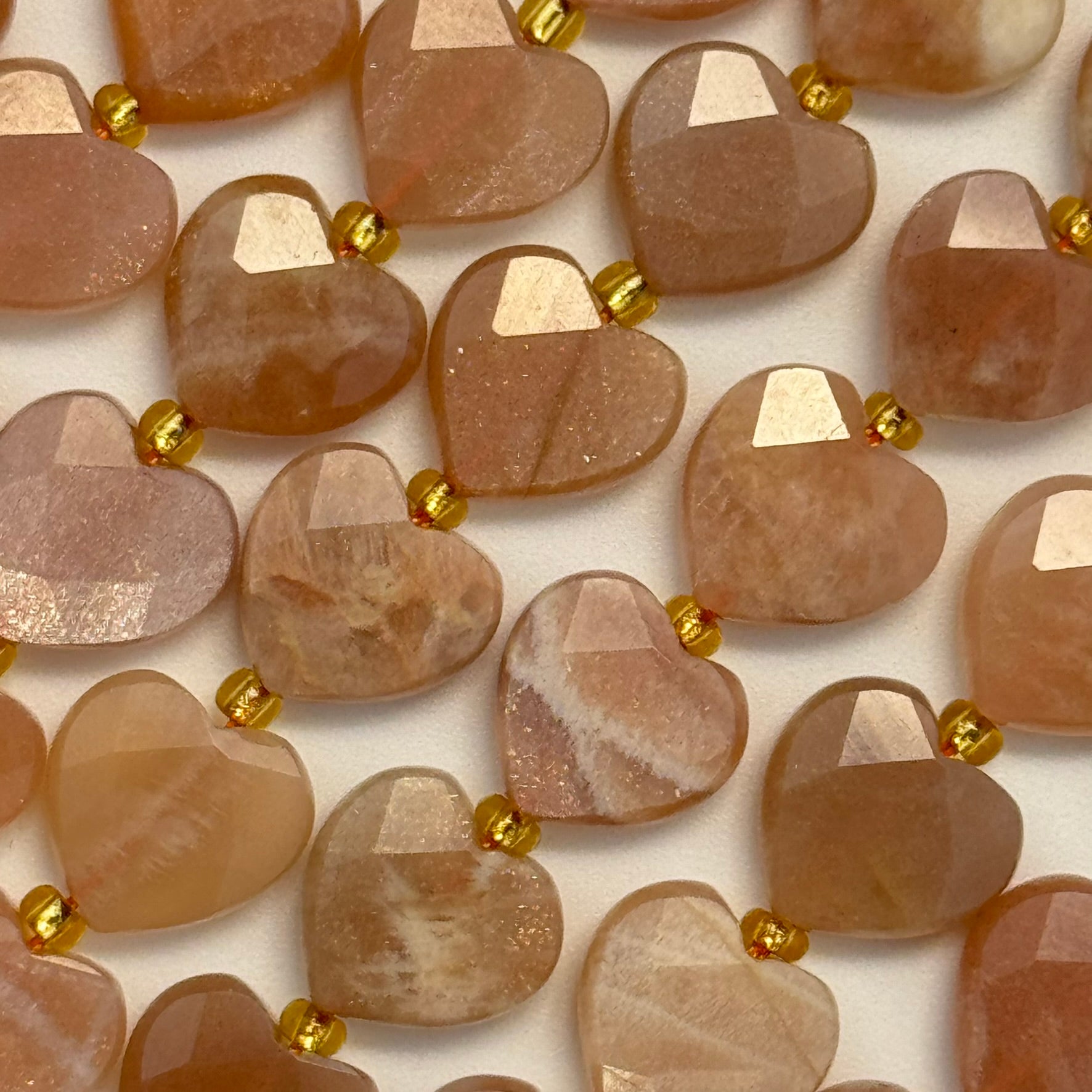Sunstone Faceted Heart 12ÃƒÆ’Ã†â€™Ãƒâ€ Ã¢â‚¬â„¢ÃƒÆ’Ã‚Â¢ÃƒÂ¢Ã¢â‚¬Å¡Ã‚Â¬ÃƒÂ¢Ã¢â€šÂ¬Ã‚Â12 mm Beads image 7