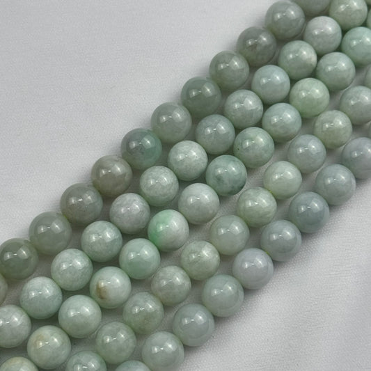 Burmese Green Jade Beads - Burma Jade Beads - Polished Round - (AAA Quality)