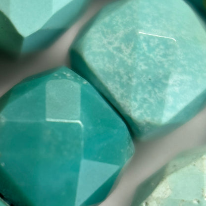 Turquoise Square Beads image 4