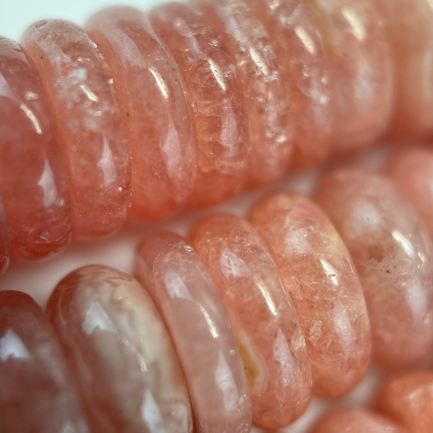 Rhodochrosite Rondelle Polished Beads image 4