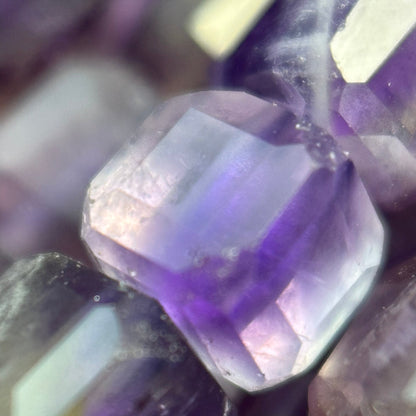 Amethyst Faceted Square Beads (AA Quality) image 6