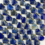 Lapis Lazuli Faceted Heart Shape Beads image 2