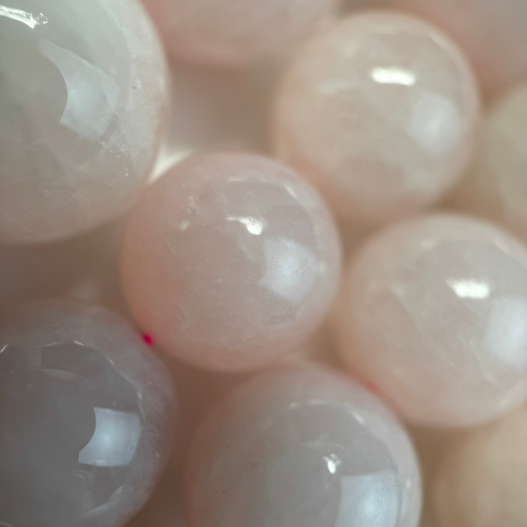 Rose Quartz Polished  Round Beads image 1