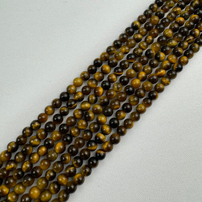 Brown Tiger's Eye Polished Round Beads image 0