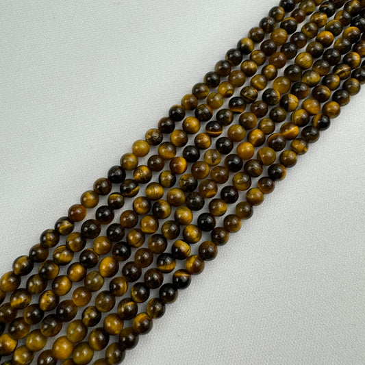 Brown Tiger's Eye Polished Round Beads image 0
