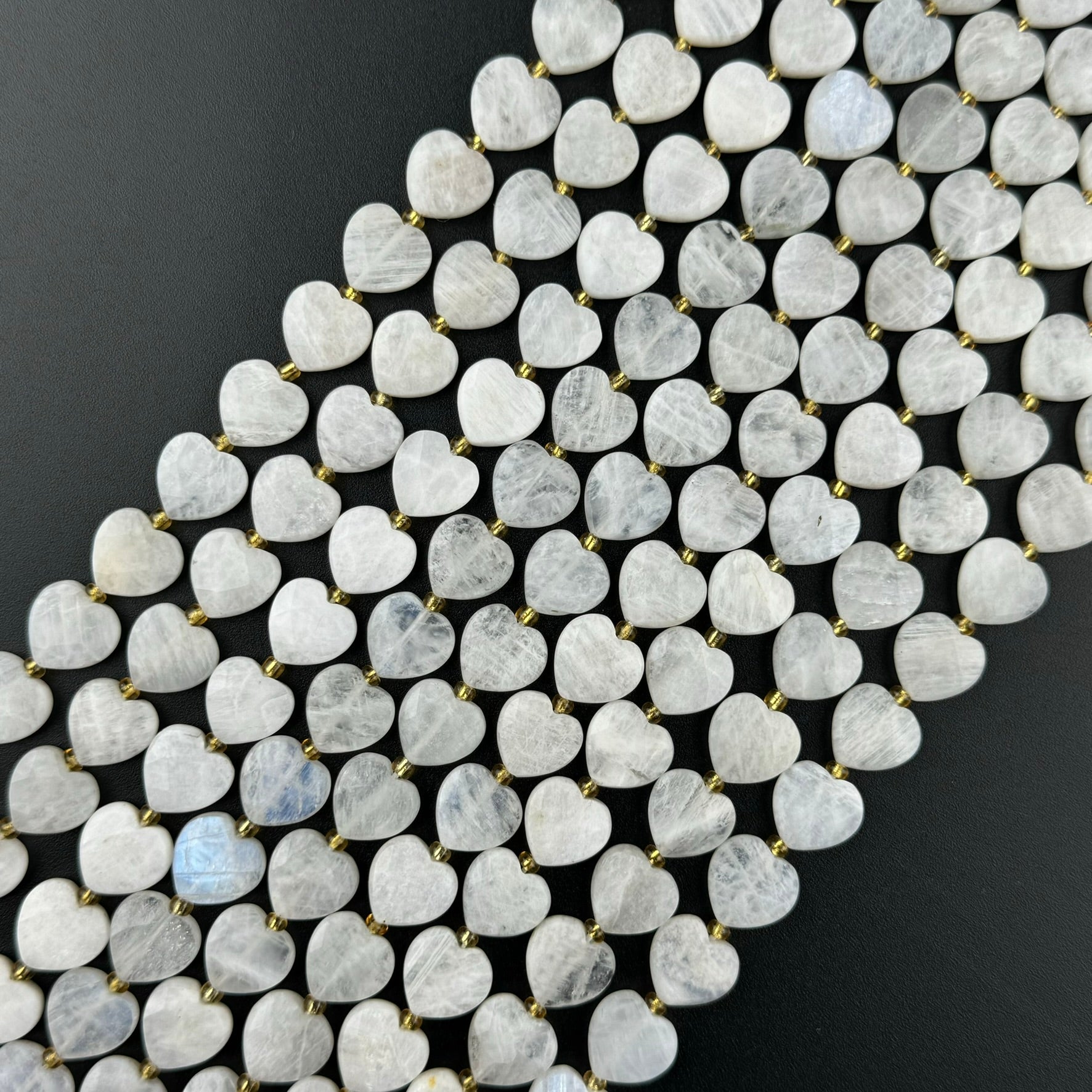 Rainbow Moonstone Faceted Heart 12ÃƒÆ’Ã†â€™Ãƒâ€ Ã¢â‚¬â„¢ÃƒÆ’Ã‚Â¢ÃƒÂ¢Ã¢â‚¬Å¡Ã‚Â¬ÃƒÂ¢Ã¢â€šÂ¬Ã‚Â12 mm Beads image 0