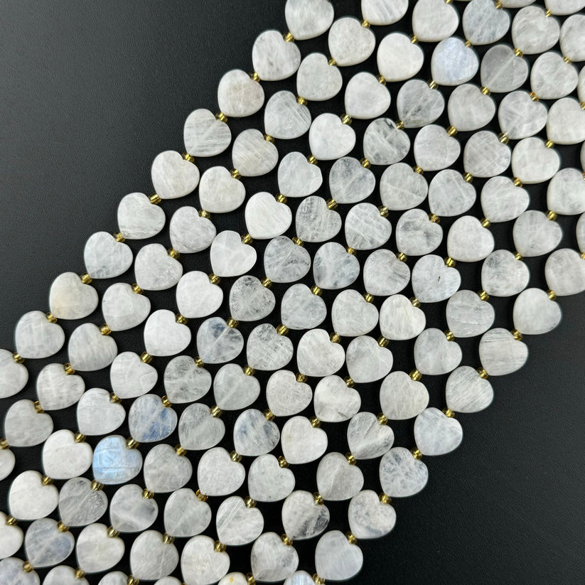 Heart Shape Natural Gemstone Beads