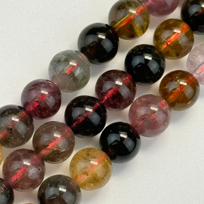 Tourmaline Polished Round Beads  - AA Quality image 3
