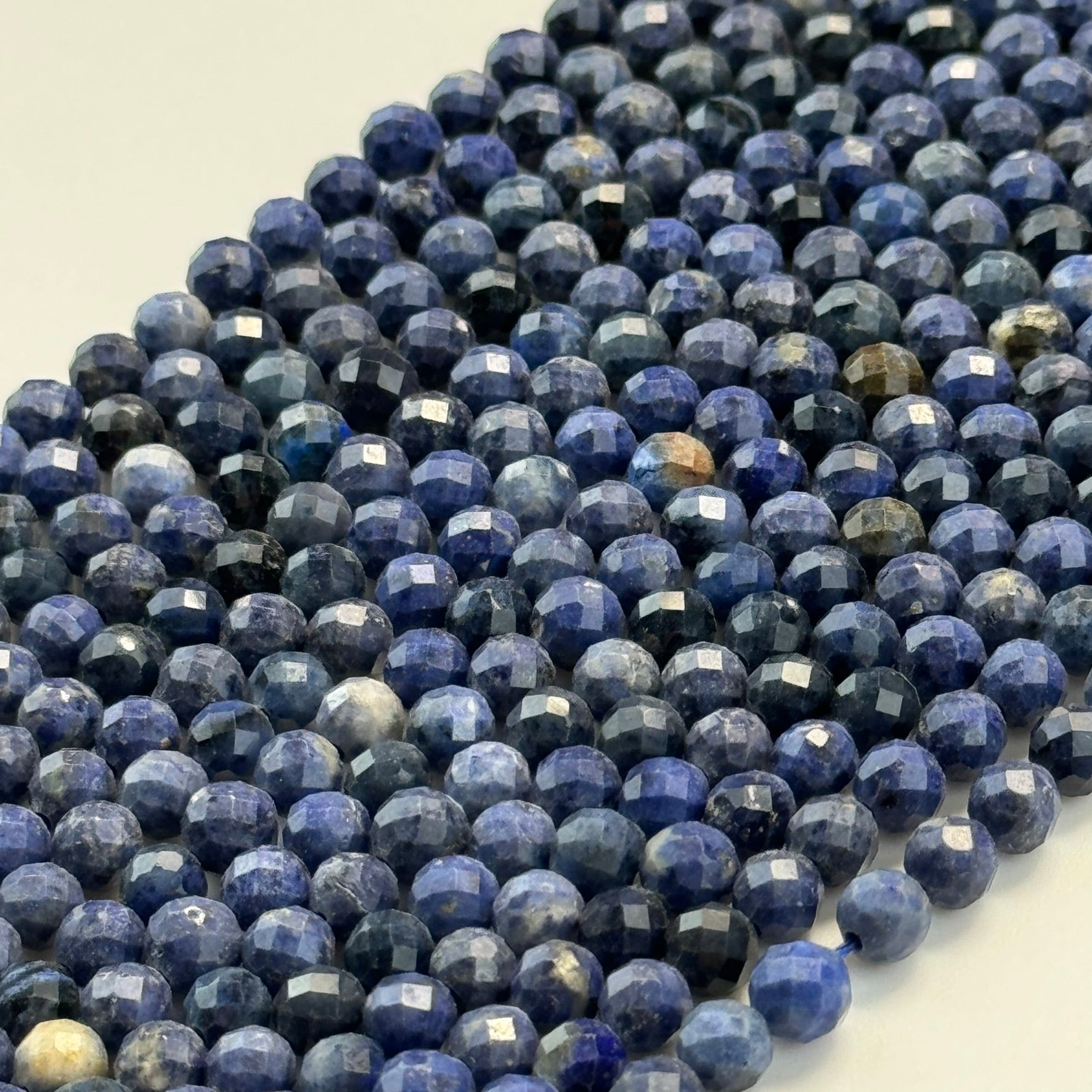 Sodalite Faceted Round Beads image 4