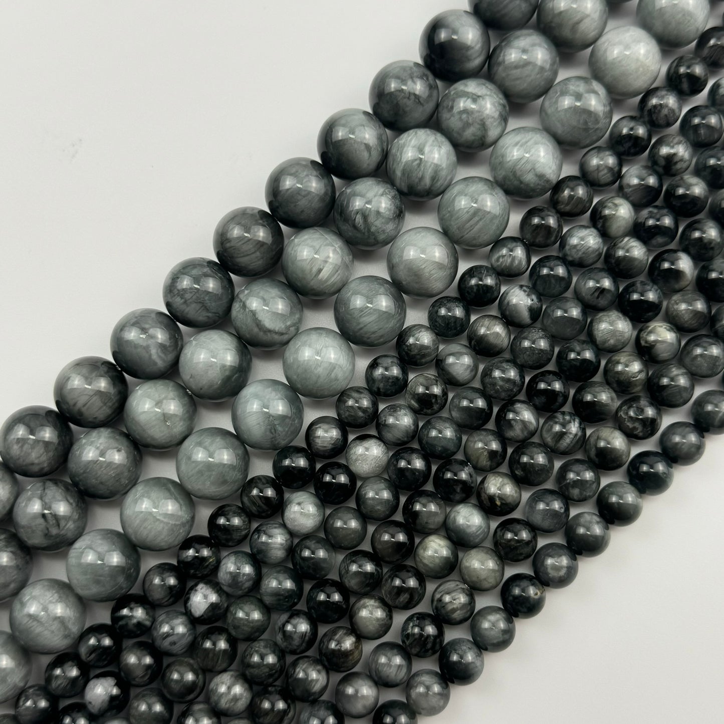 Hawk's Eye Polished  Round Beads image 6