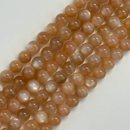 Sunstone & Moonstone Polished  Round Beads image 0