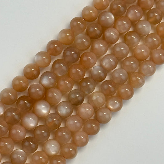 Sunstone & Moonstone Polished  Round Beads image 0
