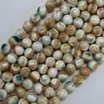 Green Shell Polished Round Beads image 6