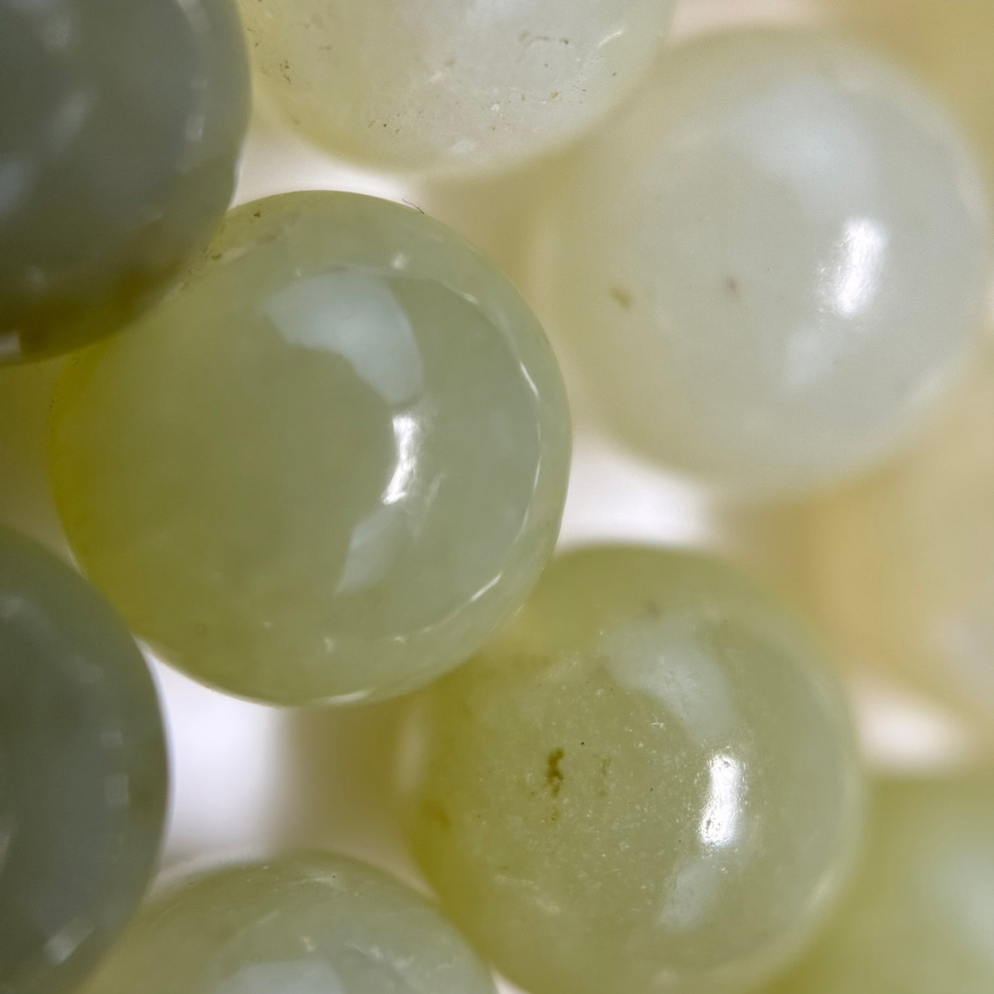 Hetian China Jade Polished Round Beads image 4