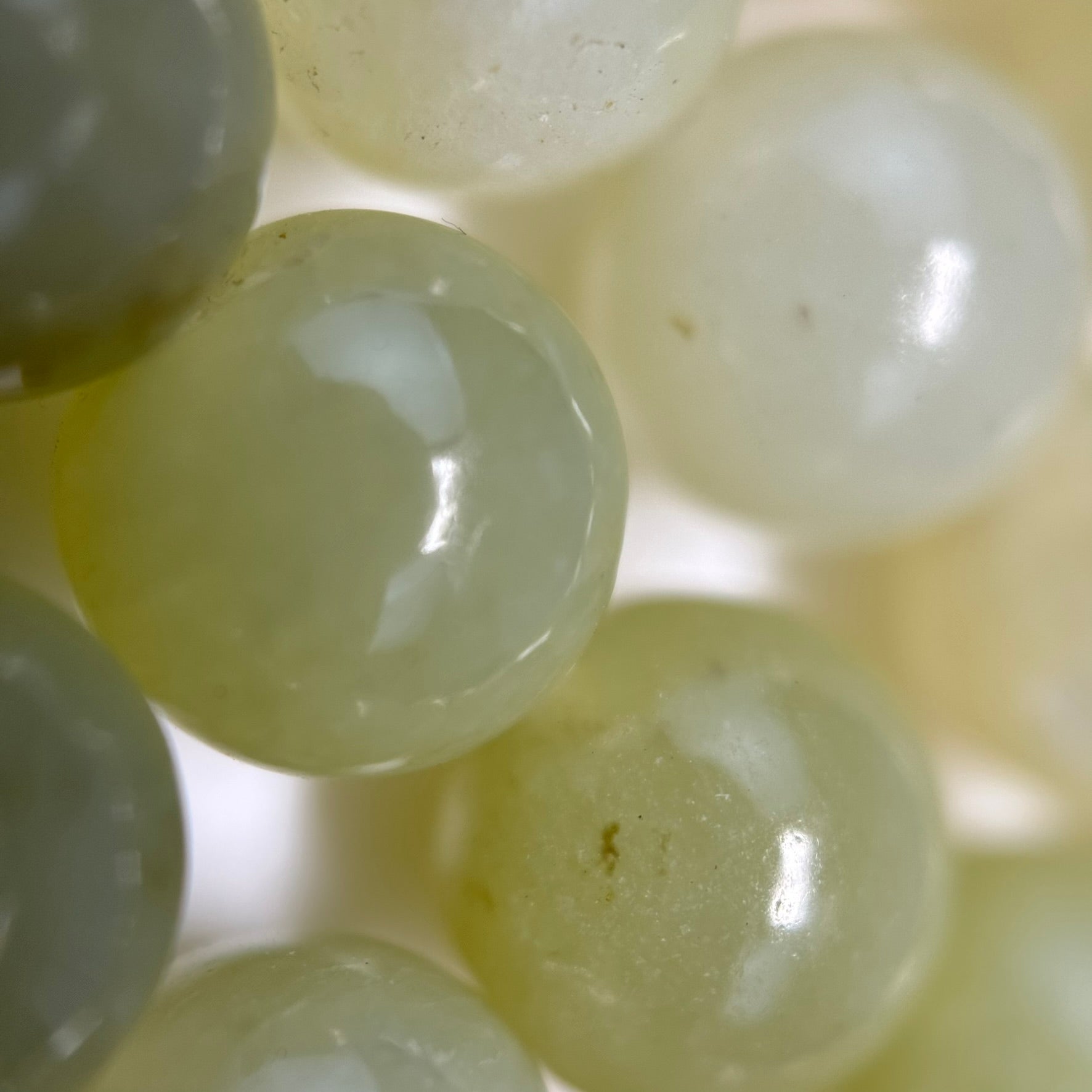 Hetian China Jade Polished Round Beads image 4