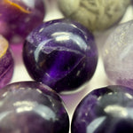 Purple Fluorite Polished  Round Beads image 2