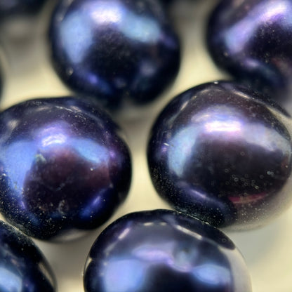 AA Dyed Blue Pearl  9.5x9.2mm image 3