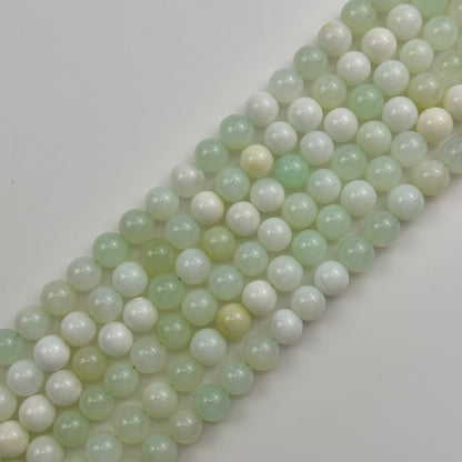 Green Opal Polished Round Beads image 0